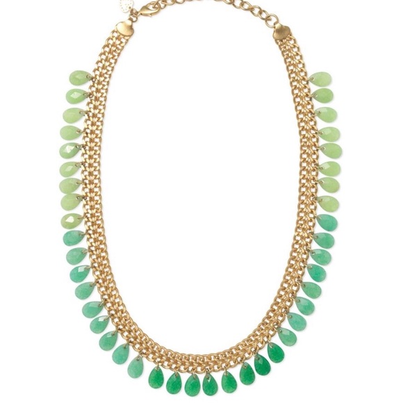 Stunning Stella & Dot Contessa Jade Necklace, EUC and comes w original box, 18” - Picture 3 of 7